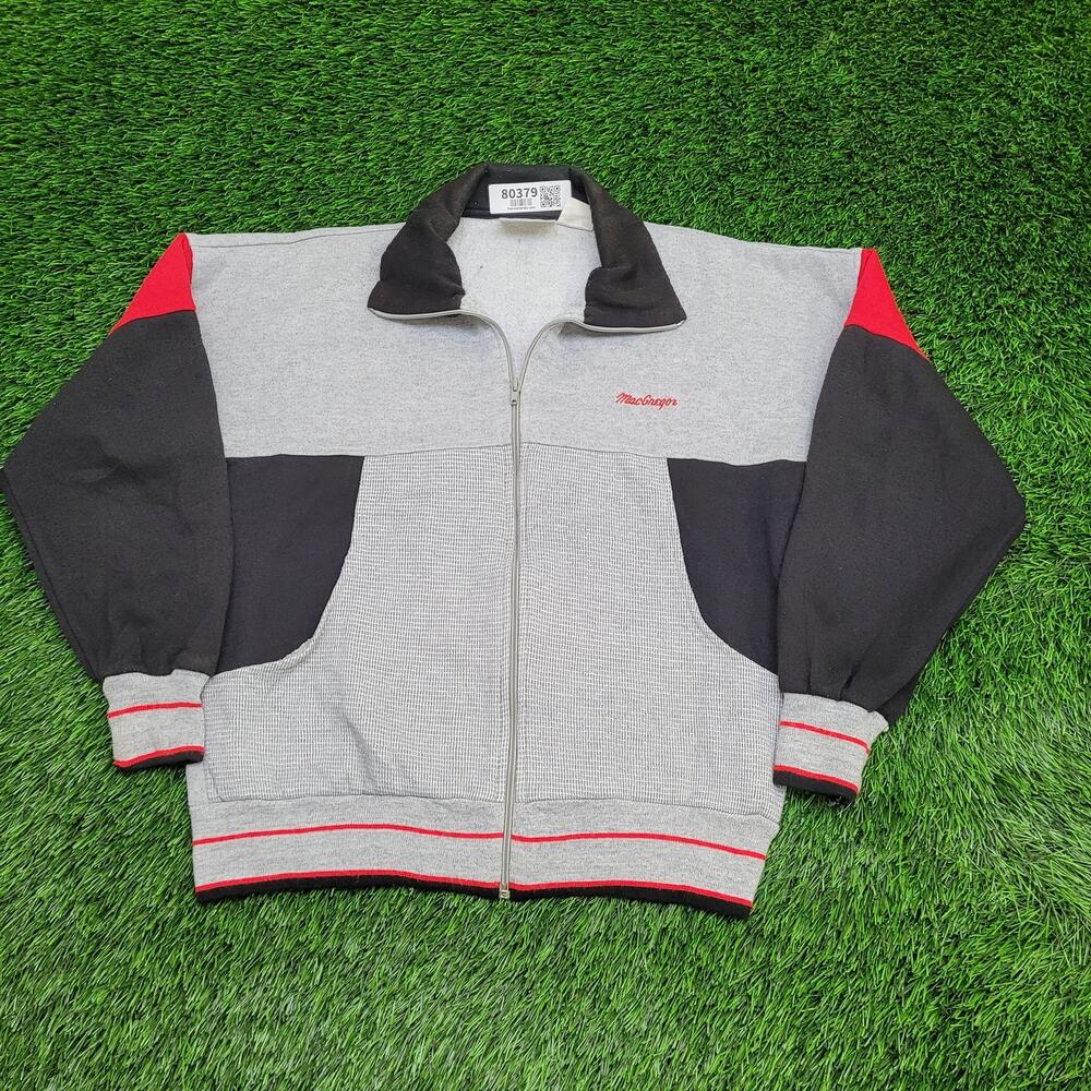 Vintage 90s McGregor Fleece Zip Jacket Womens M/L 20x23 Logo